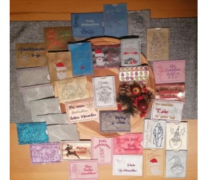 Stickserie ITH - Schokolinsen Adventskalender to go Hüllen